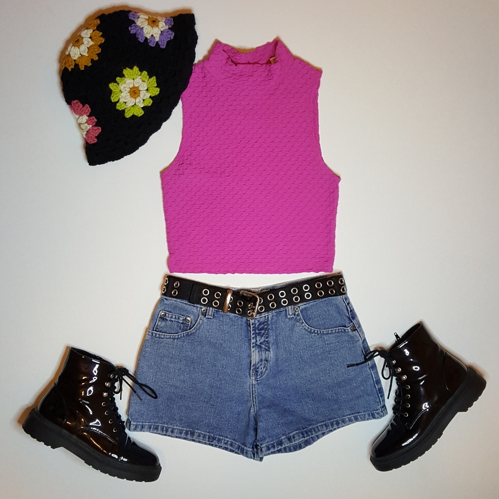 Vintage High Waist Jean Shorts